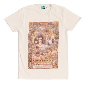 Labyrinth Unisex Adult Illustrated Front T-Shirt / Beige